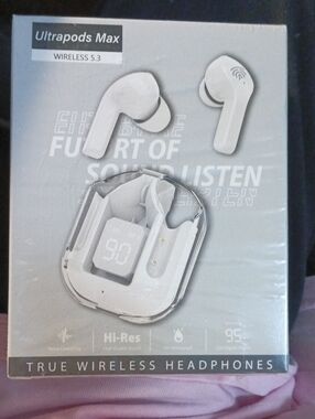 Wireless Earbud Headphones - White